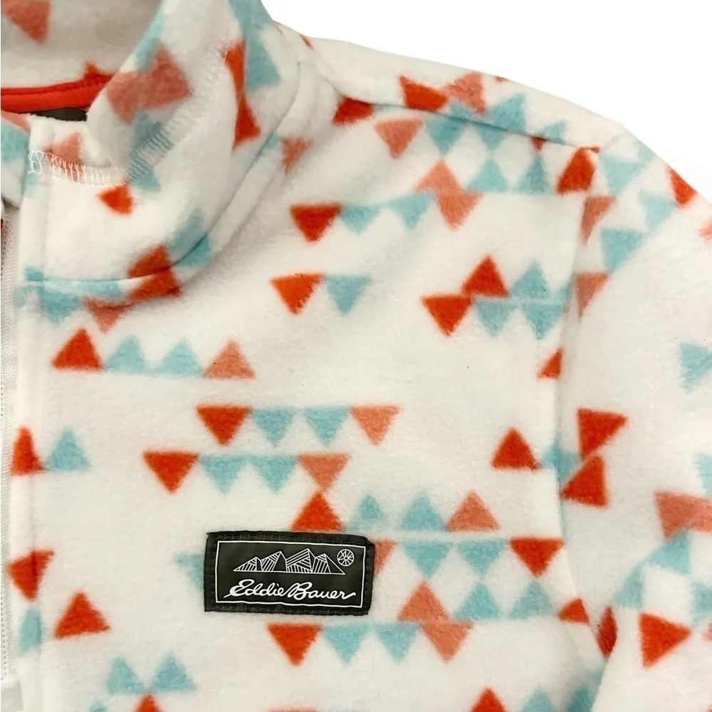 Eddie Bauer | Geometric Print Fleece Pullover (L) 🔺
